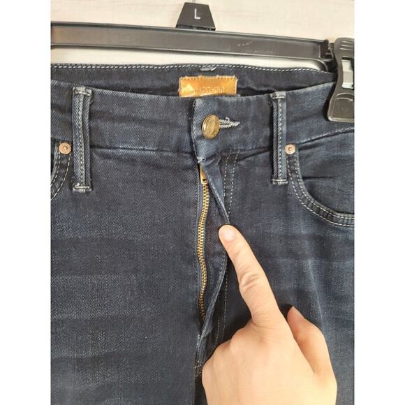 MOTHER DESTRUCTED HIGH WAISTED LOOKER IN COFFEE, TEA OR ME, SZ 26 - Picture 5 of 16